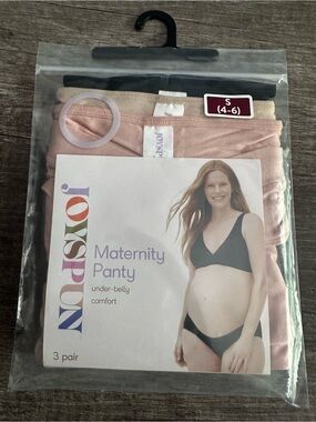 JOYSPUN Maternity Panty 3-Pack - Blush, Black, Cream